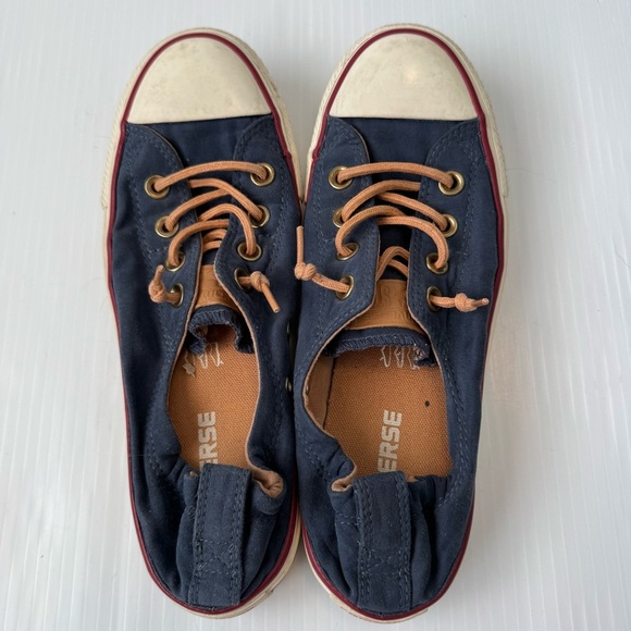 Converse Dark Blue and Beige Sneakers - Picture 2 of 9